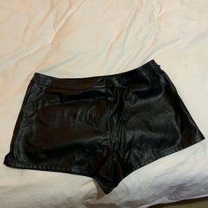 VS Black “Leather” shorts. Size M